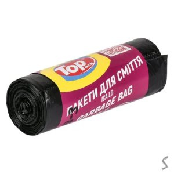 241979 Пакети для сміття надміцні ТОР РАСК 60л 10шт/уп 60*80см TP4-208-3