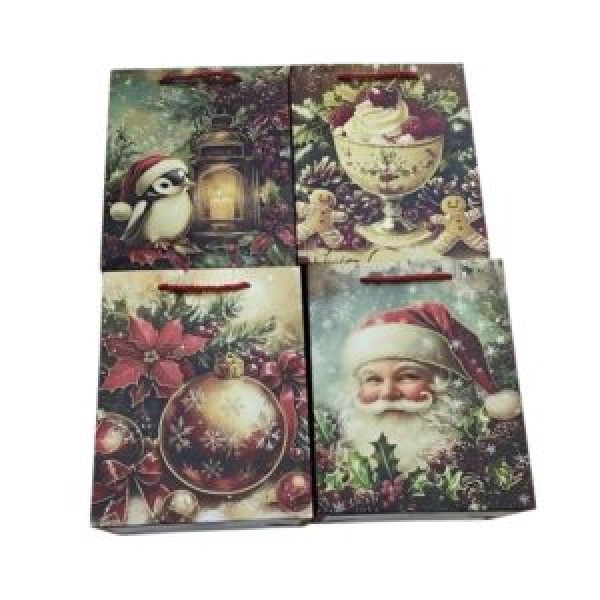 262637 Пакет новорічний паперовий L "Cozy New Year " 31*41*12см