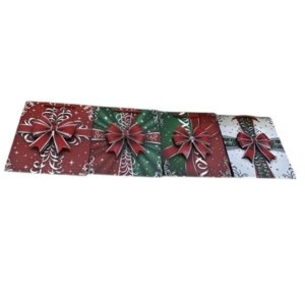 262639 Пакет новорічний паперовий L "Holiday Bow" 31*40*12см