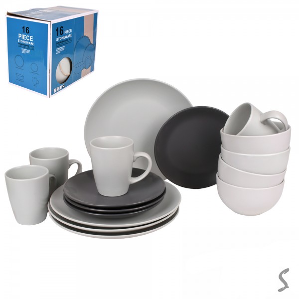 241963 Набір столового посуду 16пр/наб (тарілка 26+20см, супниця 14см, чашка 420мл) MC5574-3