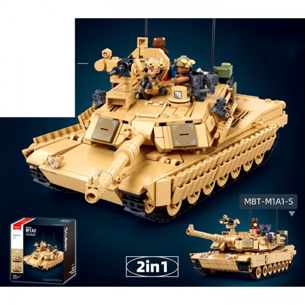 229368 Конструктор SLUBAN M38-B1365 військова серія, танк, 1:35, фігурки, 988 дет., кор., 30-33-14,5 см.