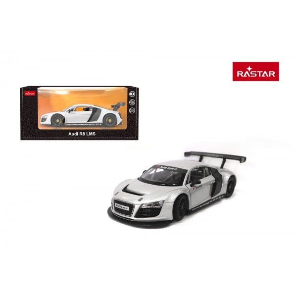244723 Машина 56100 AUDI R8, 1:24, метал, 19см, відчиняються двері, гумові колеса, в кор., 24,5-11-13см