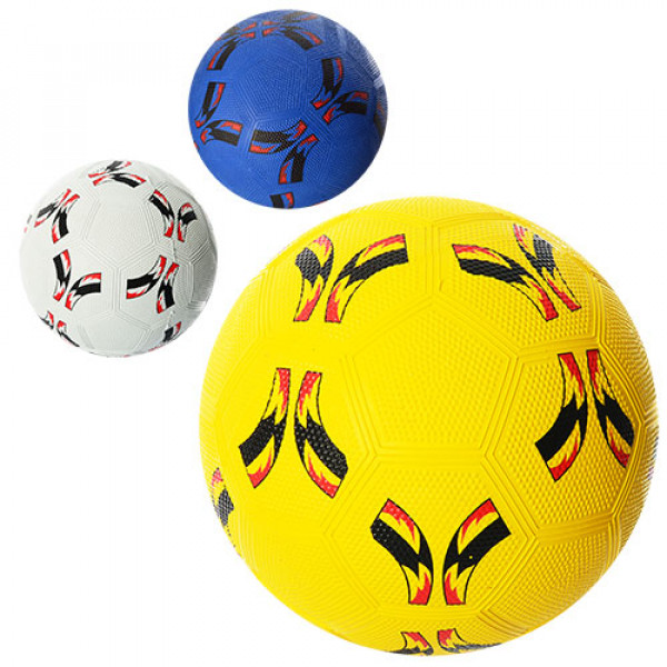 10291 М'яч футбольний VA-0024 розмір 5, гума Grain, сітка, кул., 3 кольори, 350 г