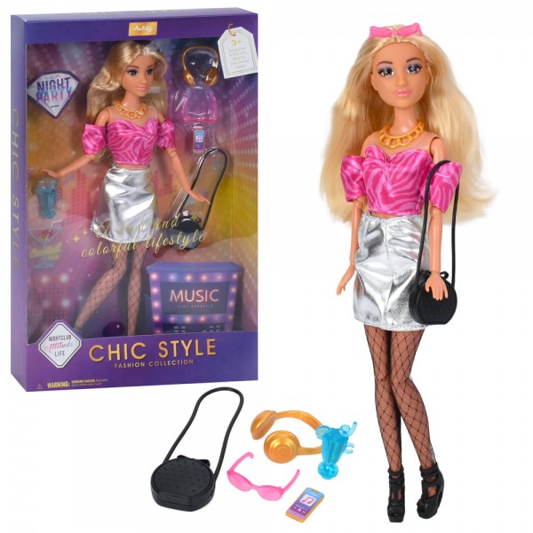 248523 Лялька 616592 шарнірна, аксесуари, кор., 21-33-5 см.