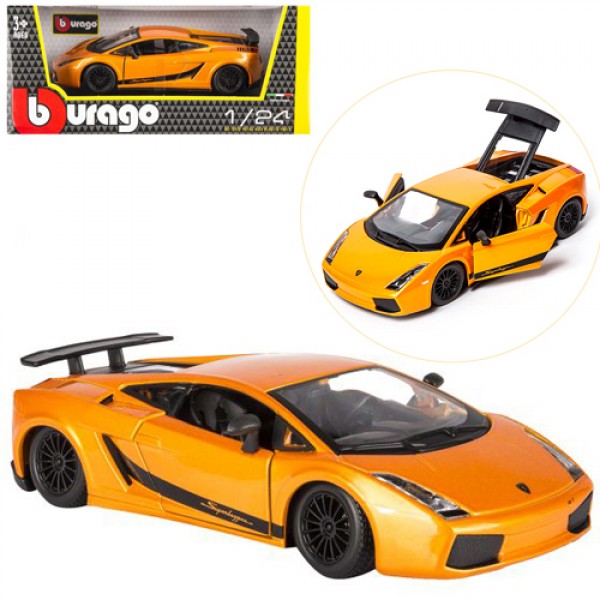 192507 Автомодель - LAMBORGHINI GALLARDO SUPERLEGGERA (2007) (помаранчевий мет., 1:24)