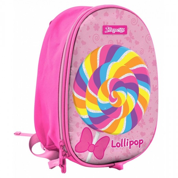153242 Рюкзак дитячий 1Вересня K-43 "Lollipop", рожевий