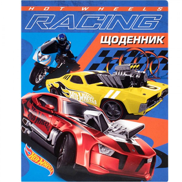 90393 Щоденнник Kite HW14-261K Hot Wheels, УФ-лак