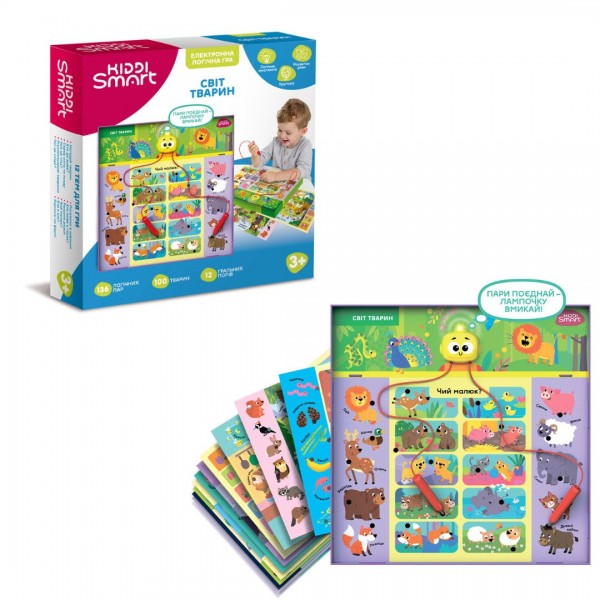 242887 Електронна логічна гра KIDDI SMART – ВІКТОРИНА СВІТ ТВАРИН S2