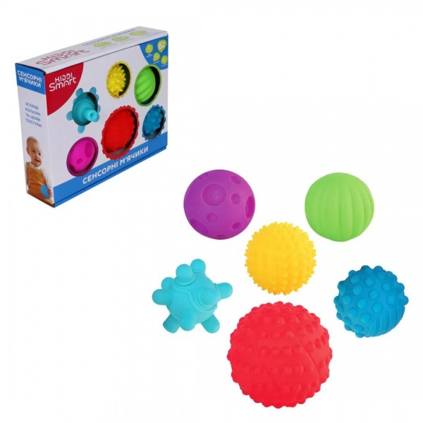 242886 Ігровий набір KIDDI SMART – СЕНСОРНІ М’ЯЧИКИ