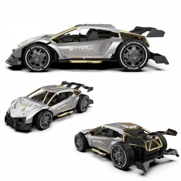 242461 Автомобіль KS DRIVE на р/к - EXTREME RACING (метал. корпус, акум. 3.7V, 2,4 ГГц, сріблястий)