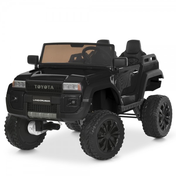 245386 Джип M 6296EBLR-2(24V) 2,4G радіок,4мотори45W,1акум24V7AH,EVA,MP3,USB,TF,BT,шкіра,муз.,світло,чорний