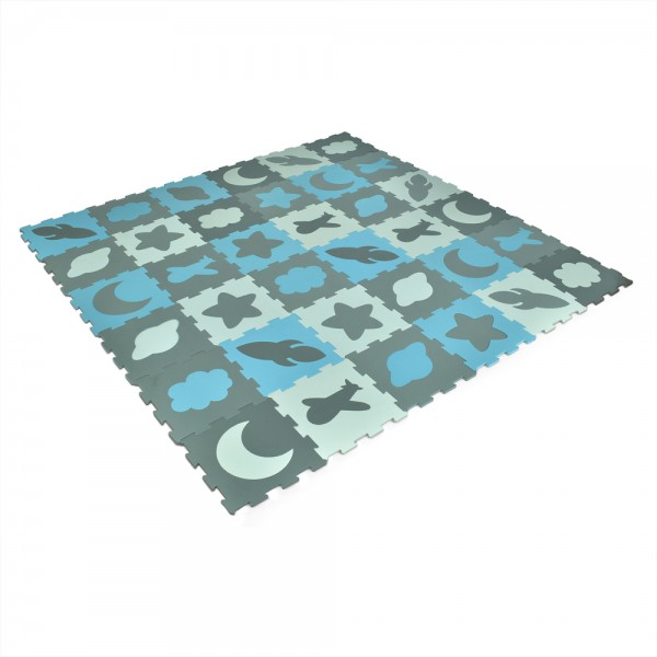 244343 Килимок Мозаїка MR 1293 EVA 16дет + 20дет огорожа, пазли, 31-31-1см, в пакеті