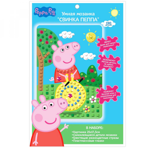 17633 Розумна мозаїка "СВИНКА ПЕППА" 25X17,5см, т.м. Peppa Pig