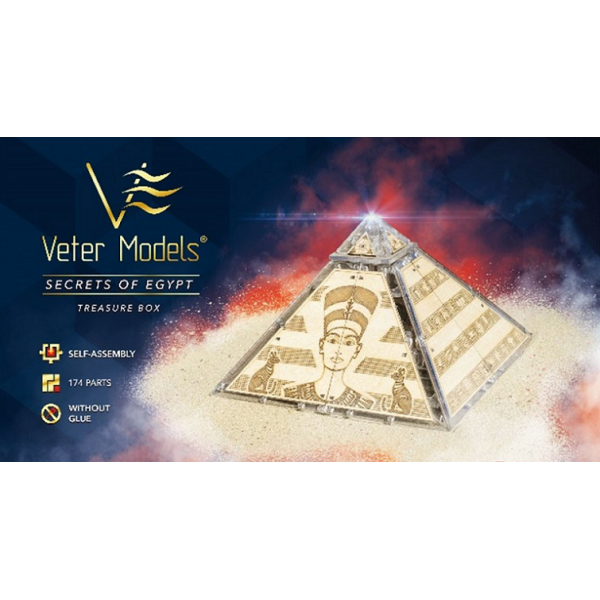 182165 Механічний 3D пазл Treasure Box. Secrets of Egypt Veter Models