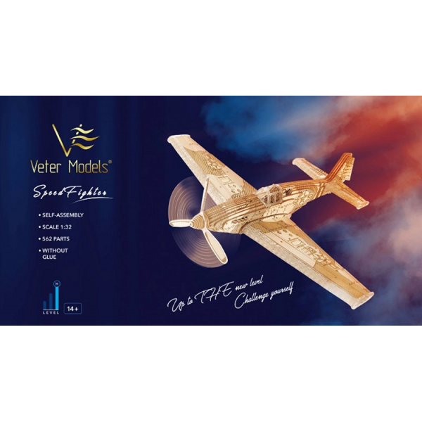 186688 Механічний 3D пазл SpeedFighter Veter Models