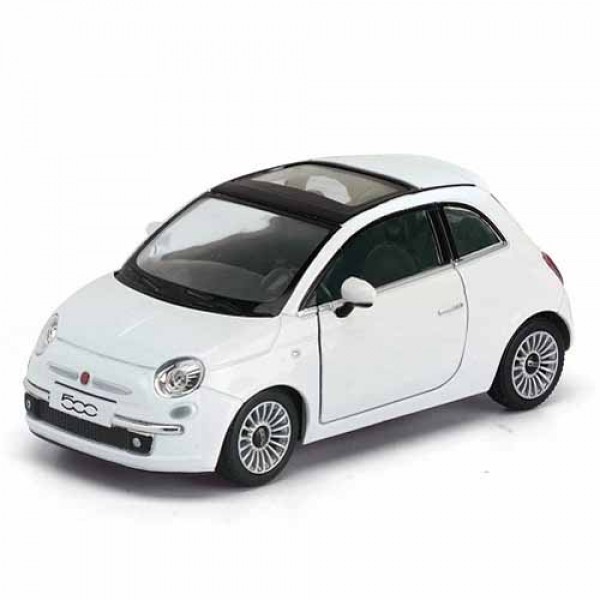 178540 Машинка HU KINSMART KT 5345 W FIAT 500, інерц., кор., 13см