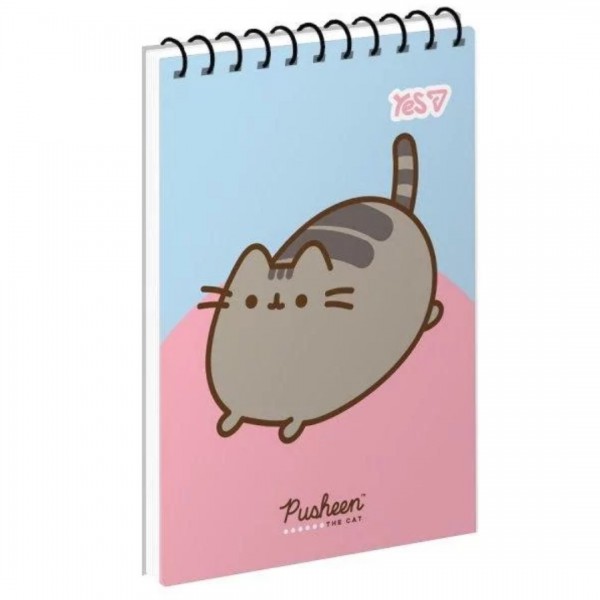 251614 Зошит для записів Yes А7/80 од.спіраль "Pusheen: Cozy Days" ВДЛ