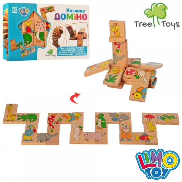 84208 Дерев'яна іграшка Доміно MD 2146 тварини, кор., 22,5-13-3 см.