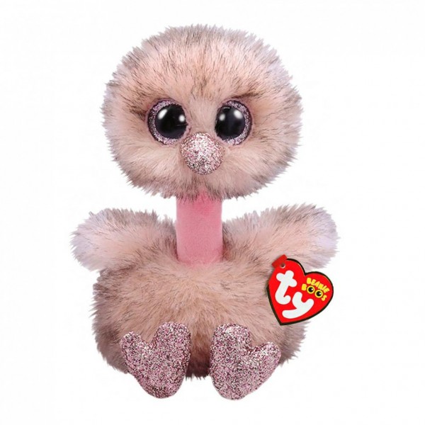 194913 Дитяча іграшка м’яконабивна TY Beanie Boo's 36698 Страус "Henna" 15см