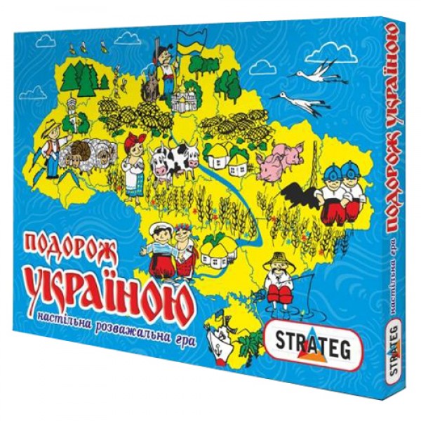 18763 Гра 59 (укр) Стратег,"Подорож Україною", в кор-ці, 37-25,5-2см