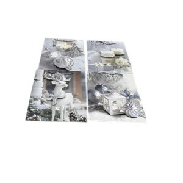 262650 Пакет новорічний паперовий L "Snowy" 3D 31*40*12см