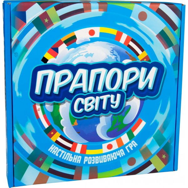 160893 Настільна гра Прапори світу Strateg дорожня версія навчальна українською мовою (30390)