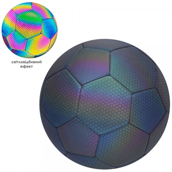 212199 М'яч футбольний EN 3319 розмір 5, TPU, 3,5мм, 380-400г, світловідбивний, кул.