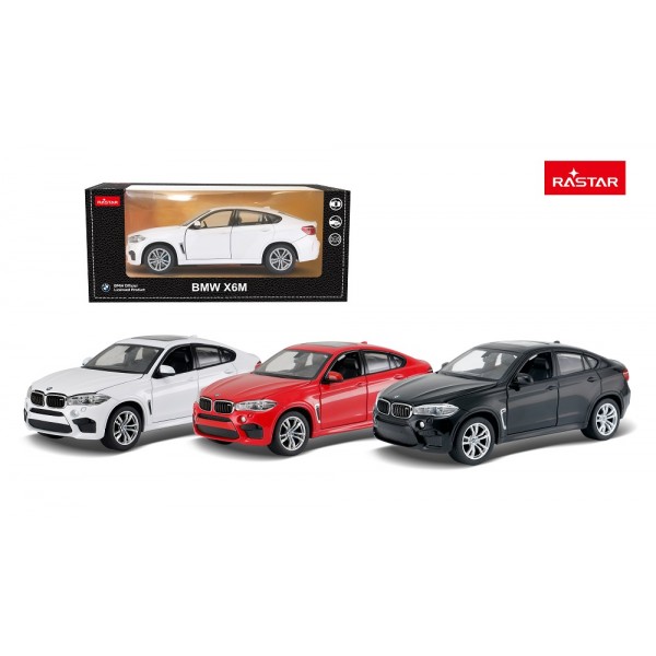 244727 Машина 56600 BMW X6M, 1:24, метал, 20см, відч.двері/капот, гум.колеса, 3 кольори,в кор.,24,5-11-13см