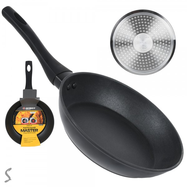 161156 Сковорода лита антипригар "Master" інд. дно 24*4.8см 10369-24