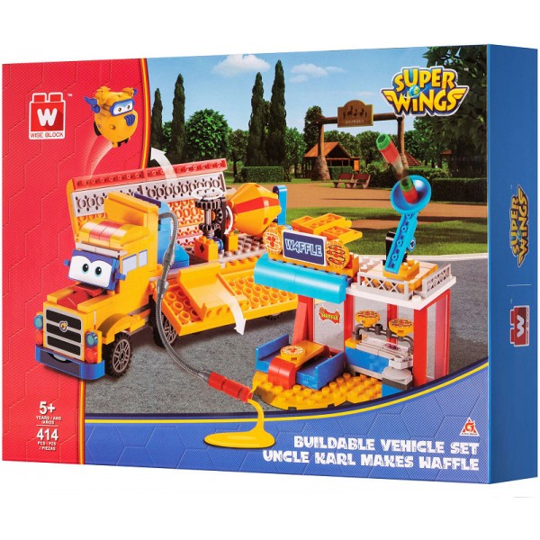 207053 Конструктор Super Wings Small Blocks Buildable Vehicle Set вантажівка і магазин