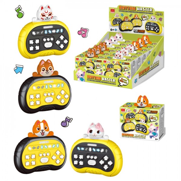 246638 Гра XY9057A портативна ігрова консоль,муз. іграшка,12,5-11,5-3,5см, індикатор., кор. бат.12шт диспл.