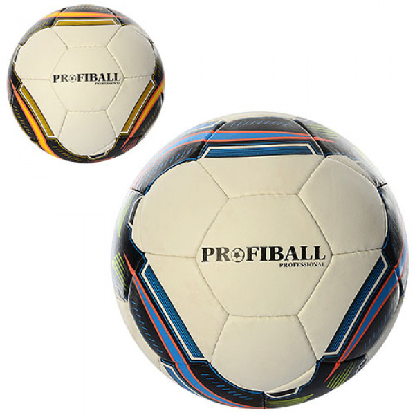 40374 М'яч футбольний 2500-18AB розмір 5, ПУ 1,4 мм., 4 шари, 32 панелі, 400-420 г., 2 кольори.
