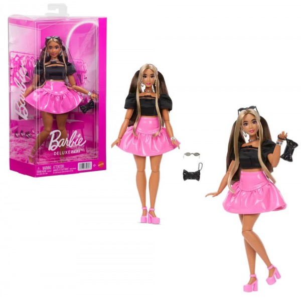 261468 Лялька Barbie “Deluxe Style” колекції “Pink & Black” – чорний топ і рожева спідниця
