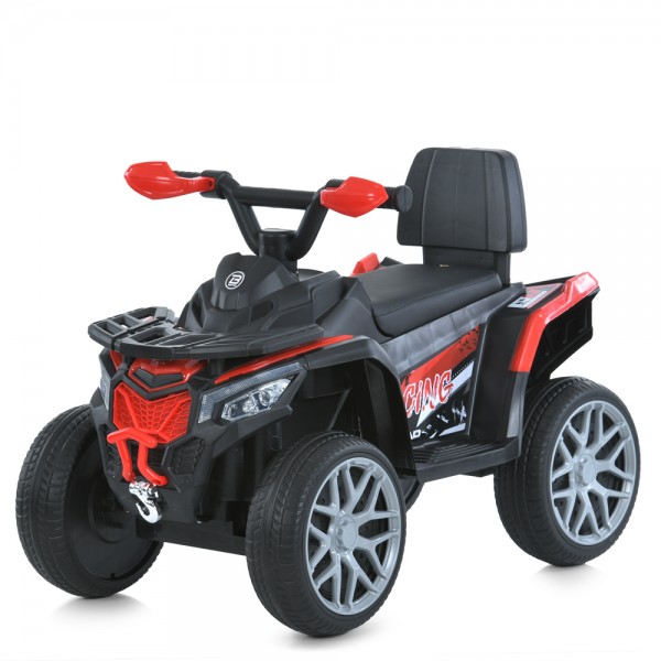 222090 Квадроцикл M 6125EBLR-3 2,4Gрадіок.,2в1(кат.-тол.),1*6V4AH,1*25W,MP3,USB,BT,EVA,муз.,світло,червоний