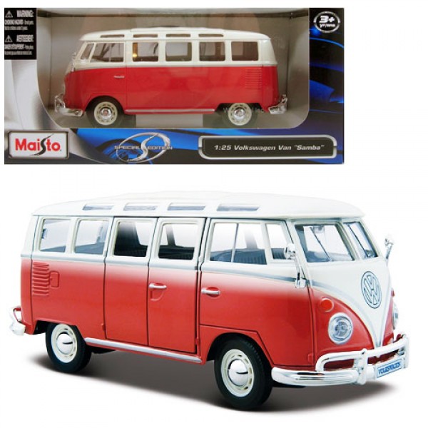 183659 Машинка іграшкова "Volkswagen Van "Samba", масштаб 1:25