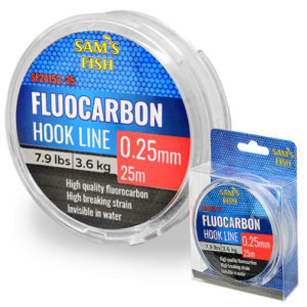 123168 Лiска "100% Fluocarbon" 25м*0.25мм SF24152-25