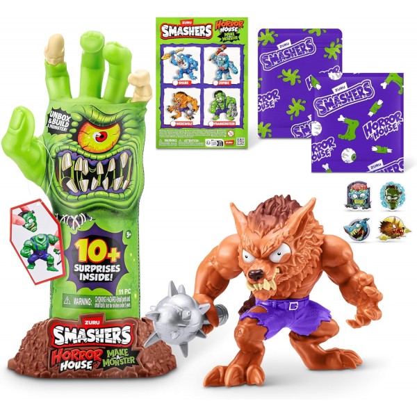 226873 SMASHERS Іграшка у наборі з аксесуарами Horror House-Small (Werewolf)/Маленький Будинок Жахів "Перевертень", арт. 74139E