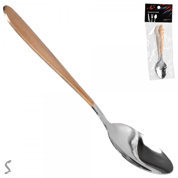 161485 Ложка чайна SS "Golden mat" 3шт/наб R91608