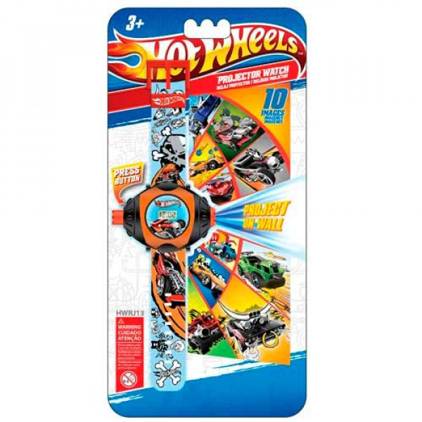 5084 Годинник Hot Wheels з проектором на 10 зображень