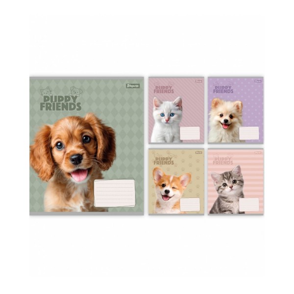 258600 Зошит учнівський 1В "Puppy friends" А5/12 кл.