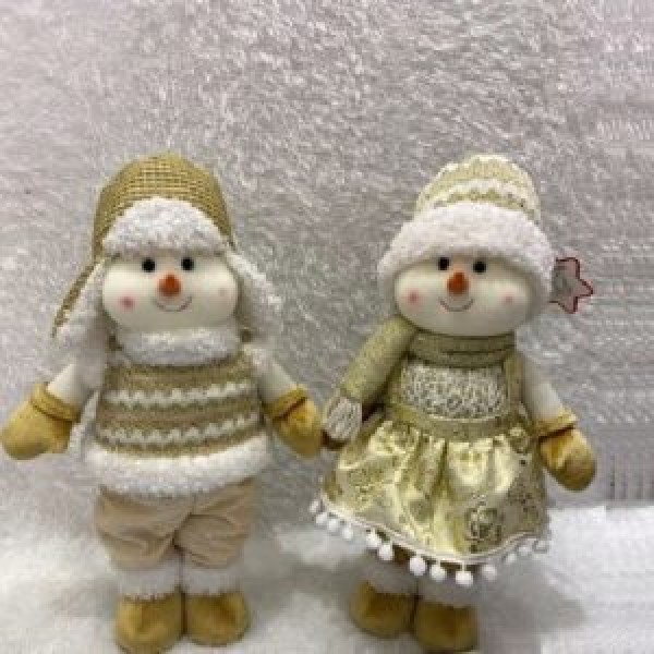 160907 Фігура новорічна "Snowman" 38см R90741