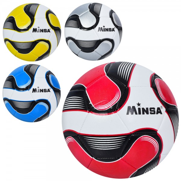 156365 М'яч футбольний MS 3682 розмір 5, TPE, 400-420г, 4 кольори, кул.