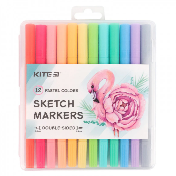 224710 Скетч маркери, набiр 12 шт. Pastel