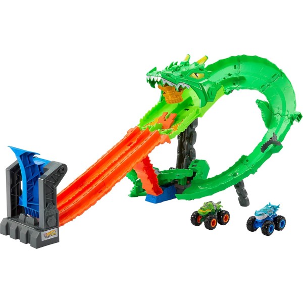 229004 Ігровий набір "Атака вогняного дракона" Monster Trucks Hot Wheels