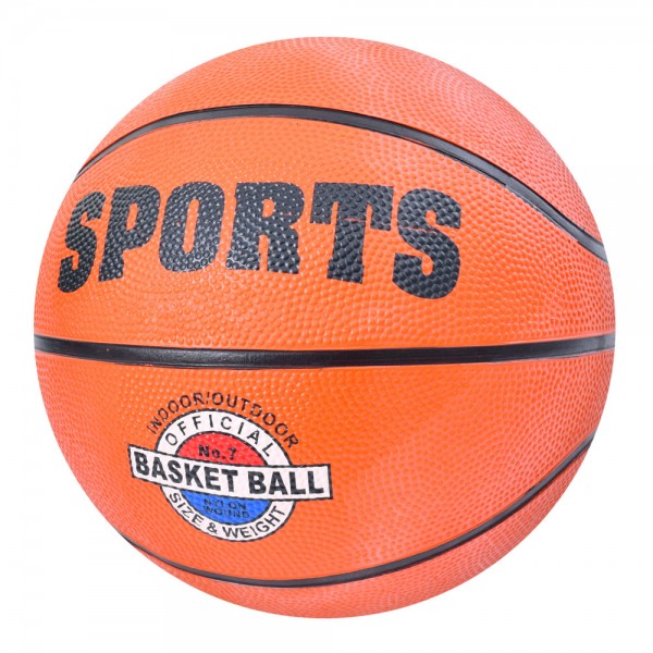 165725 М'яч баскетбольний MS 3934-2 розмір 7, гума, 580-600г., 12 панелей, 1 колір, сітка, кул.