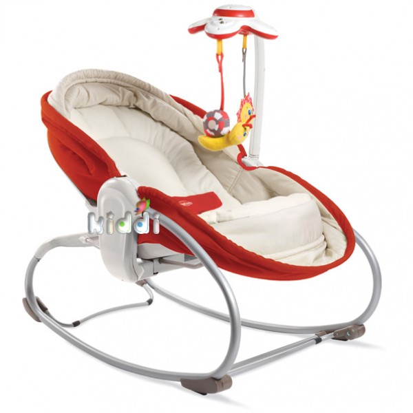 184360 Крісло-ліжечко-гойдалка 3 в 1 «Мамина любов» червоне - 3 IN 1 ROCKER NAPPER (RED)