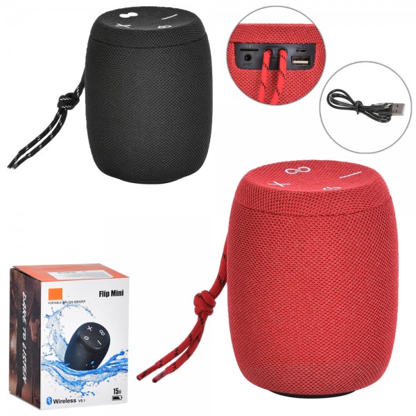 215307 Колонка FG240430003Q акум., Bluetooth, USB, TF, мікс кольорів, кор., 9,5-13-9,5 см.