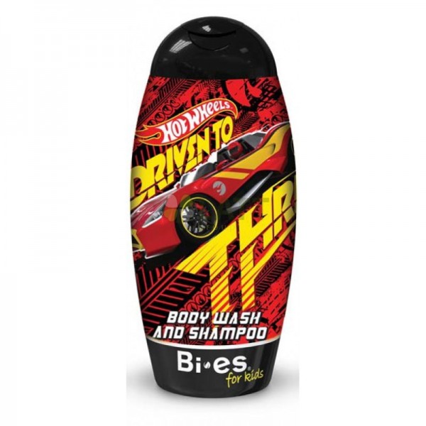 177318 Гель для душу Bies для хлопчиків 2 в 1 Hot Wheels Carbonic, 250 мл