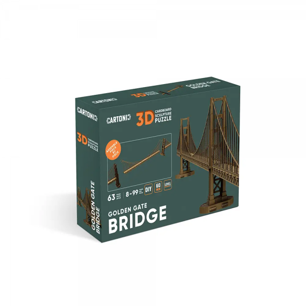 178884 Картонний конструктор "Cartonic 3D Puzzle "GOLDEN GATE BRIDGE"