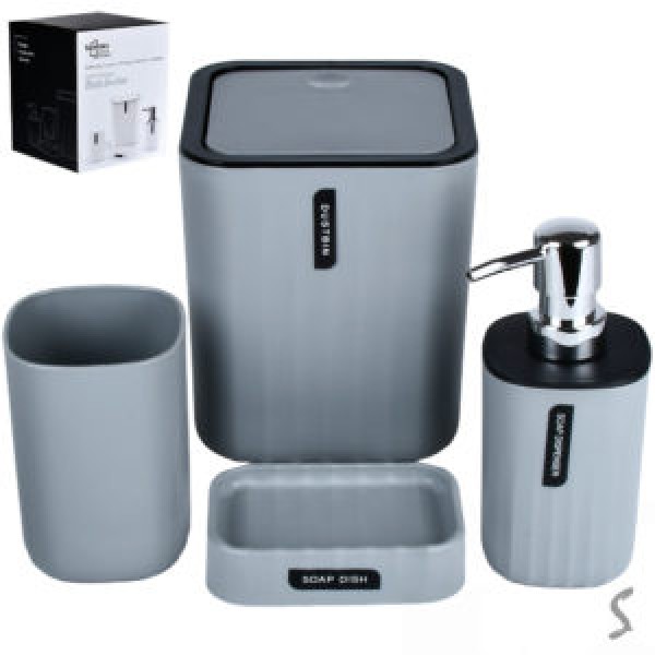 225414 Набір для ванної 4пр/наб 15*15*16см R100762